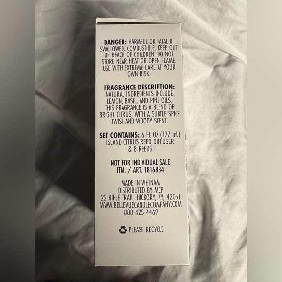 Bellevue Reed Diffuser Island Citrus - Picture 4 of 4